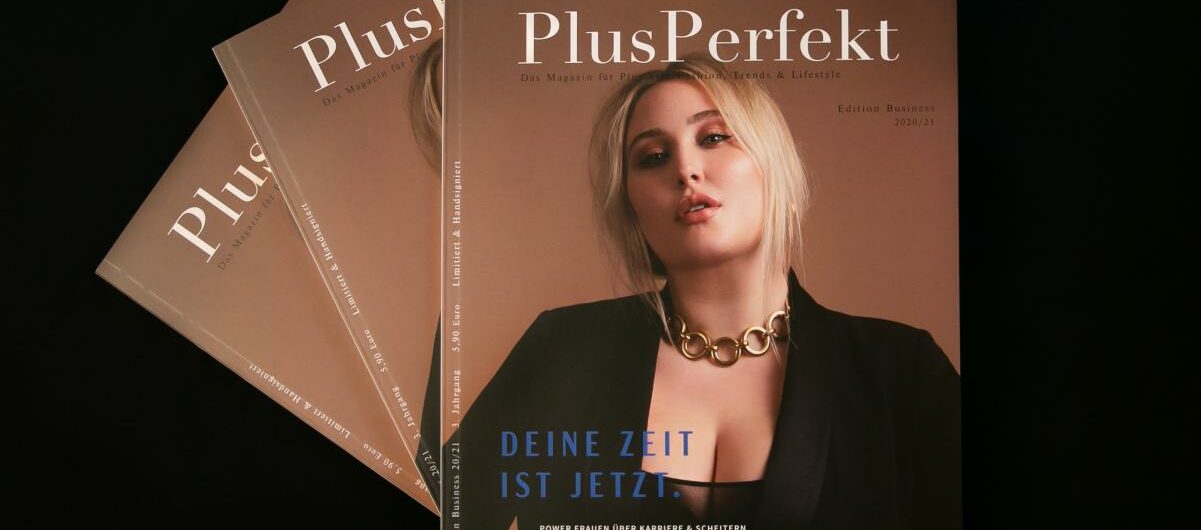Hayley Hasselhoff, Covergirl der PlusPerfekt Edition Business