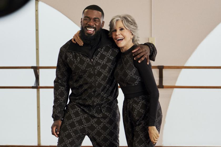 Let's move! Jane Fonda ist Role Model der neuen H&M Kampagne 1 Fitness-Ikone Jane Fonda & Choreograph JaQuel Knight | Credit: H&M