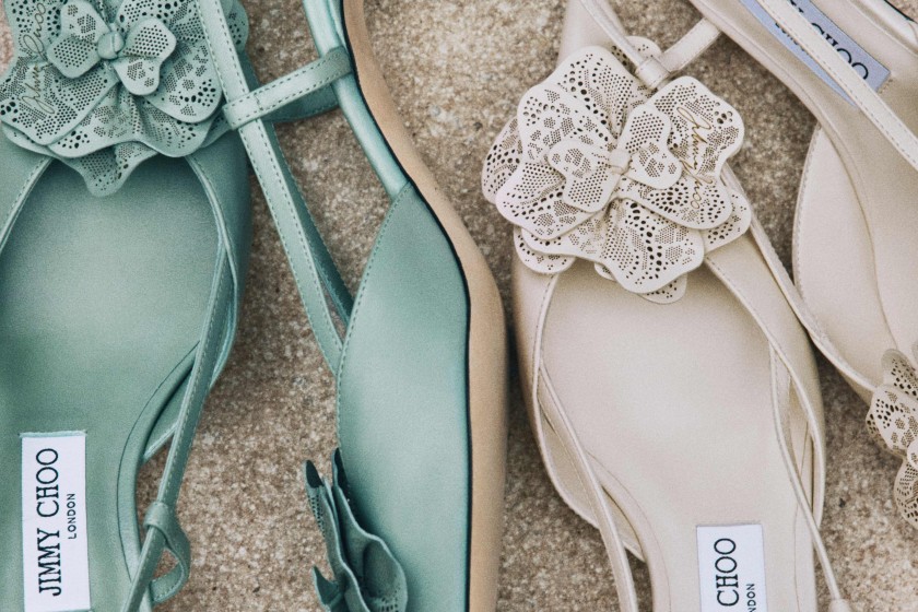 Future Feminine: Modelle aus der Kollektion "Les Fleurs" von Jimmy Choo