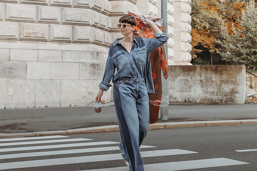 Angesagt: Zweiteiliger Denim-Look